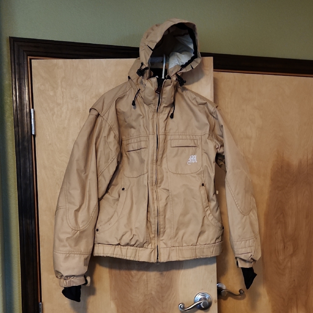 Tan Hooded Jacket